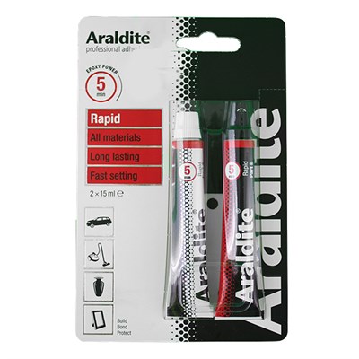 Araldite Rapid Epoxy Adhesive 30ml Tube Blister Pack (2 x 15ml)