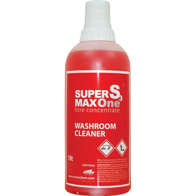 Arrow Supermax S3 Washroom Cleaner Concentrate 1Lt Bottle