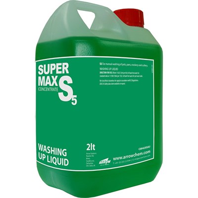 Arrow Supermax S5 Washing Up Liquid Concentrate 2Lt Bottle