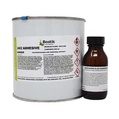 Bostik 2402 & Bostikure D40 Cold Curing Adhesive 1Lt Kit *DTD900/4679A *AFS1179B *AFS1658