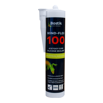 Bostik Bond-Flex 100 HMA Silicone Sealant White 300ml Cartridge