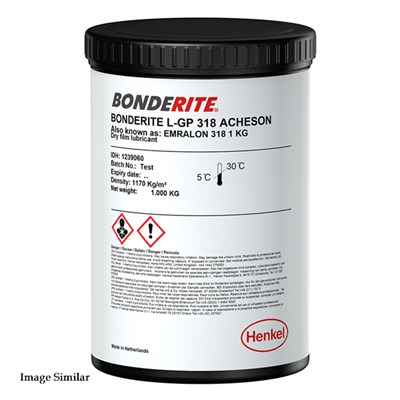 Bonderite L-GP 318 Water Based Dry Film Lubricant 1Kg Can (was Acheson Emralon)