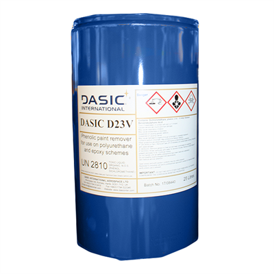 Dasic D23v Heavy Duty Phenolic Paint Remover Liquid 25lt Drum Boeing D6 17487 Ams 1375b Mil R 81294c Silmid France