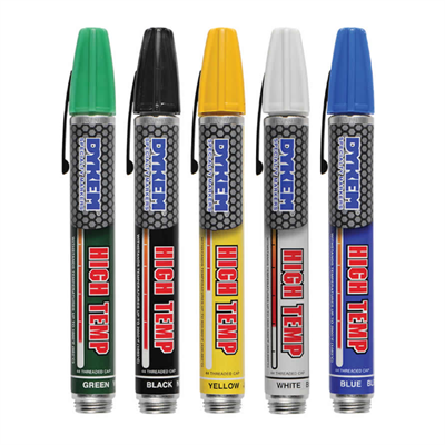 Dykem 44 High Temperature Medium Tip Fibre Marker Pen in various colours