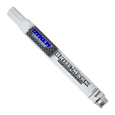 Dykem Brite-Mark 916 Medium Tip White Fibre Marker Pen