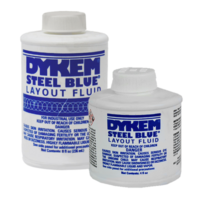 Dykem Steel Blue Layout Fluid Brush Can