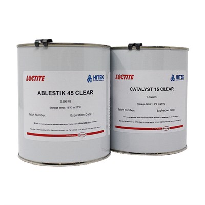 Loctite Ablestik 45 & Catalyst 15 Clear 1Kg Kit (was Eccobond)