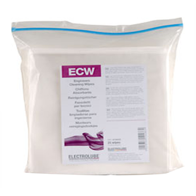 Electrolube Ecw Engineer'S Cleaning Wipes (Pack Of 25 Wipes)