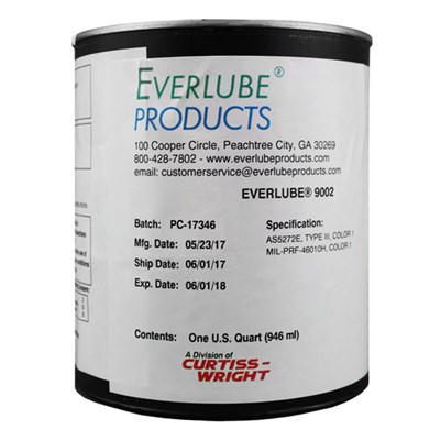 Everlube 9002 RTA Water Based MoS2 Solid Film Lubricant 1USQ *MIL-PRF-46010