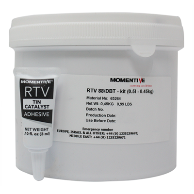 Momentive Rtv 88 Red High Temp Silicone Elastomer And Dbt Catalyst 1lb Kit Freezer Storage 18 C Silmid America