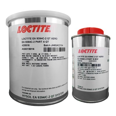 Loctite EA9394 Type C2 A/B Epoxy Adhesive 1USQ Kit *PS1817 (was Hysol)