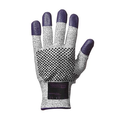 Jackson Safety G60 Nitrile Level 3 Cut Resistant Ambidextrous Gloves Grey/Purple Size 8 M (Pack Of 12 Pairs)