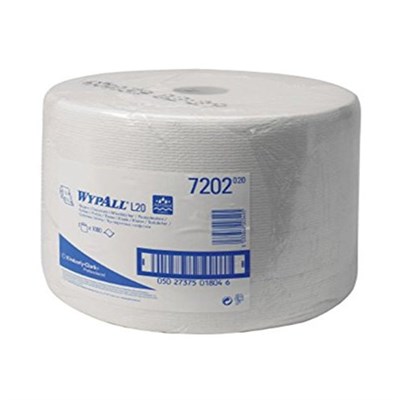 WypAll® 7202 L10 Wiper White 23.5cm x 38cm 1000 Sheet Jumbo Roll