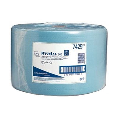 WypAll® 7425 L30 Wiper Blue 23.5cm x 38cm 750 Sheet Jumbo Roll