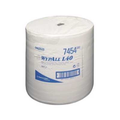 WypAll® 7454 L40 Wiper White 34cm x 31.5cm 950 Sheet Centrefeed Roll