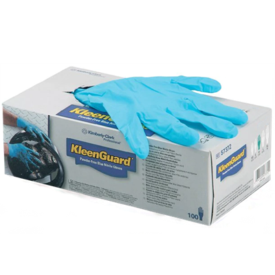 KleenGuard® G10 Nitrile Glove Blue Powder Free Size L (Box Of 100 Gloves)