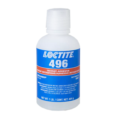 Loctite 496 Cyanoacrylate Adhesive 500gm Bottle (Fridge Storage 2°C-8°C)