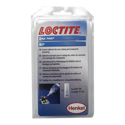 Loctite 382 Cyanoacrylate Adhesive 20gm Tak Pak Kit (Includes SF 7455 Activator) (Fridge Storage 2°C-8°C)