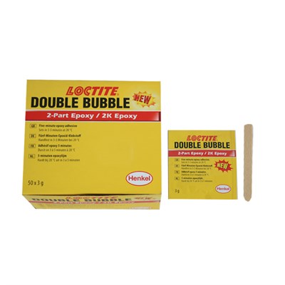 Loctite Double Bubble (Mix & Fix) Epoxy Adhesive A/B Kit (1 Box of 50 x 3gm Satchets)