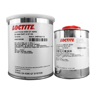Loctite EA9390 AERO Epoxy Paste Adhseive A/B 1USQ Kit *BMS8-301 Class 1 Grade 1 Revision K (Fridge Storage 4°C) (was Hysol)