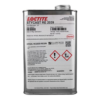Loctite Stycast RE 2039 Undiluted Epoxy Low Viscosity Casting Resin 1USQ Can (was Hysol)
