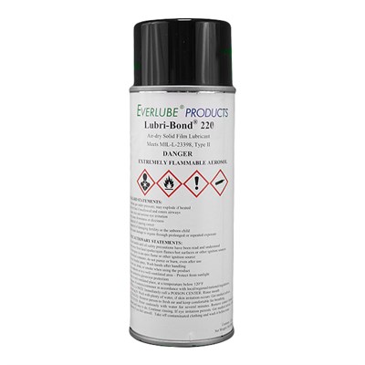 Lubri-Bond 220 Air Dry MoS2 Solid Film Lubricant 12oz Aerosol *MIL-L-23398D Type 2
