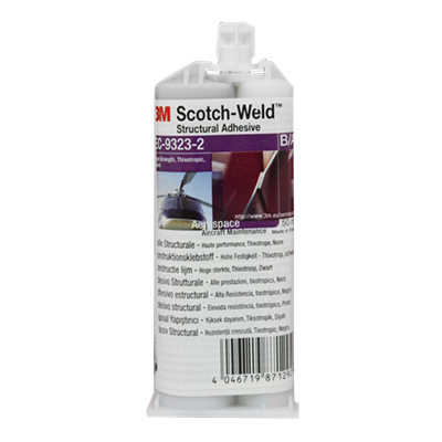 3M Scotch-Weld EC-9323-2 B/A Epoxy Adhesive Black 50ml Dual Cartridge