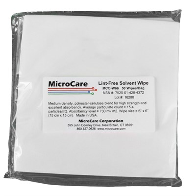 Microcare Lint Free Wipes 6