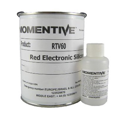 Momentive RTV 60 Red High Temp Electronic Silicone c/w DBT Catalyst 12Lb (5.45Kg) Kit (Freezer Storage -18°C)