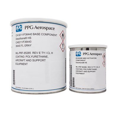 PPG HS Desothane CA8211/FS36440 Grey Polyurethane Coating 1USG Kit *MIL-PRF-85285 Type I