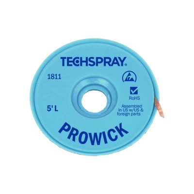 Techspray Prowick 1811 Desolder Braid 2.5mm x 5Ft Reel