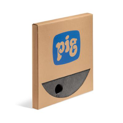 PIG Lightweight Barrel Top Mat (Box of 25) (For Oils, Coolants & Solvents)