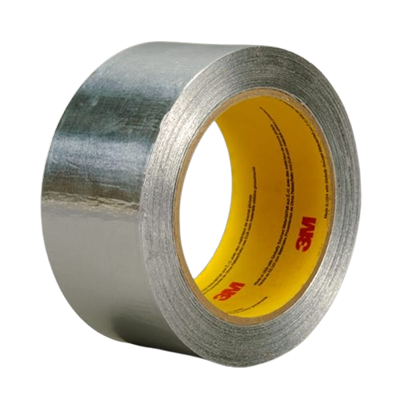 3M 438 Heavy Duty Aluminium Foil Tape 1In x 60Yd Roll