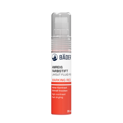 Lackfabrik Bader Red Transparent Layout Fluid 35ml Pen