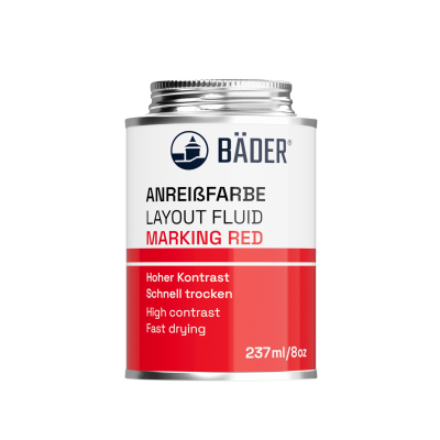 Lackfabrik Bader Red Transparent Layout Fluid 237ml Can