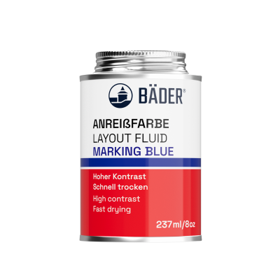 Lackfabrik Bader Blue Transparent Layout Fluid 237ml Can