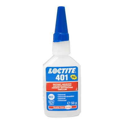 Loctite 401 Cyanoacrylate Adhesive 50gm Bottle (Fridge Storage 2°C-8°C)
