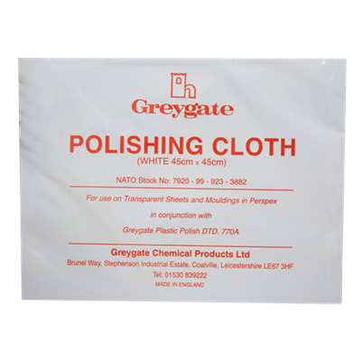 Greygate White Polishing Cloth 45cm x 45cm
