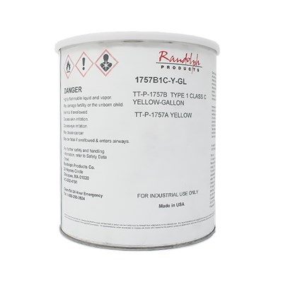 Randolph Yellow Zinc Chromate Primer 1USG Can *TT-P-1757B Type 1 Class C