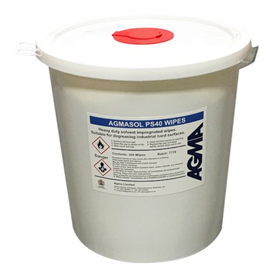 Agmasol PS40 Hydrocarbon Solvent Cleaner Wipes (300 Wipes Per Tub)