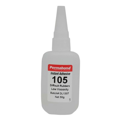 Permabond 105 (C6) Low Viscosity General Purpose Cyanoacrylate Adhesive 50gm Bottle (Fridge Storage 2°C-7°C)
