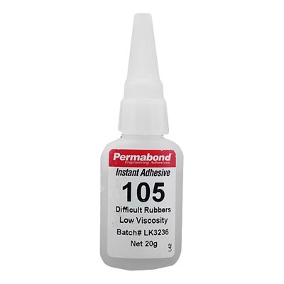 Permabond 105 (C6) Low Viscosity General Purpose Cyanoacrylate Adhesive 20gm Bottle (Fridge Storage 2°C-7°C)