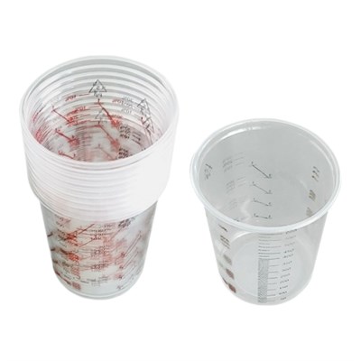 Plastic Measuring Cups 600cc (Pack Of 50 Cups)