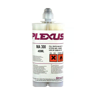 Plexus MA300 2 Part Methacrylate Structural Adhesive Cream 400ml RTU Cartridge