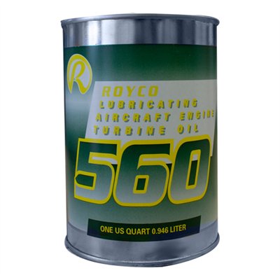 Royco 560 Synthetic Turbine Oil (O-154) 1USQ Can *MIL-PRF-23699F Type HTS