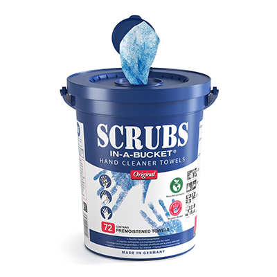 ROCOL® Scrubs Hand Cleaning Wipes (Tub Of 72 Wipes)