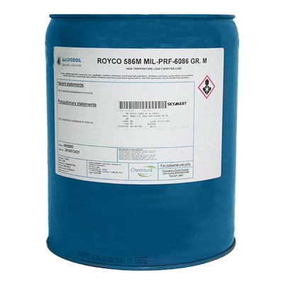 Royco 586M (Medium Grade) Mineral Oil (OEP-70) (O-155) 5USG Drum *MIL-PRF-6086F Grade M
