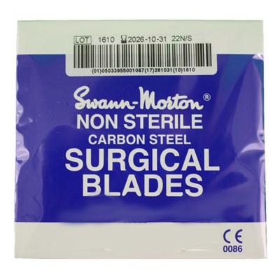 Swann Morton No 22 Scalpel Blade Non Sterile (Pack Of 100 Blades)