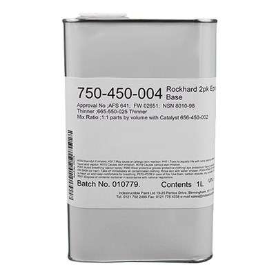 Rockhard Lacquer 750-450-004 2 Pack Clear Epoxy Base 1Lt Can