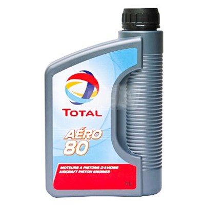 Total Aero 80 Non Dispersive Piston Engine Oil 1Lt Can J-1966 SAE Grade 60